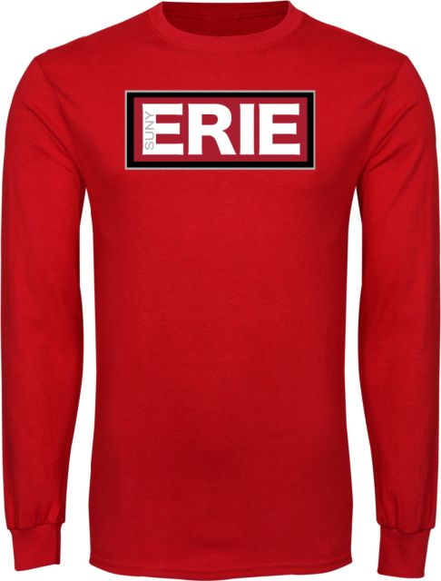Erie CC Long Sleeve T Shirt SUNY Erie Wordmark - ONLINE ONLY