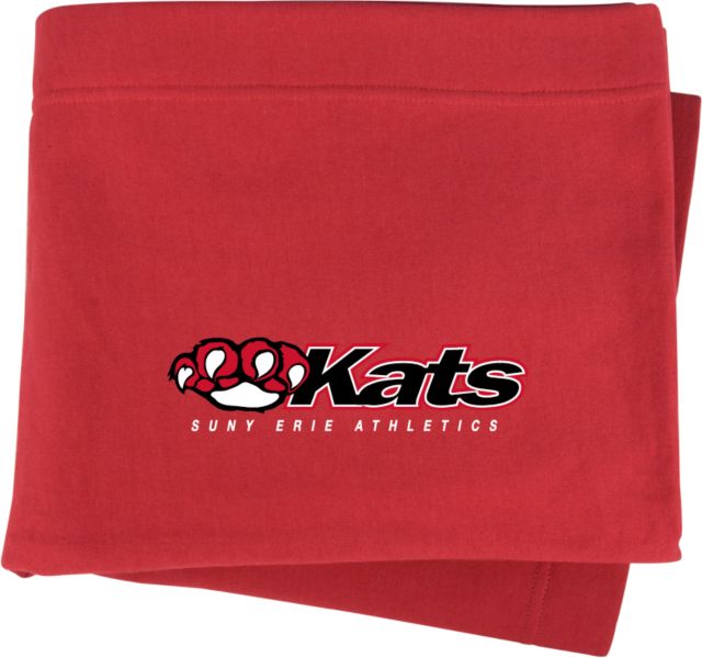 Erie CC Sweatshirt Blanket SUNY Erie Athletics  Kats Wordmark - ONLINE ONLY