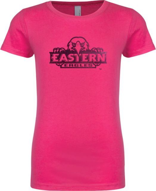 Eastern Next Level Girls Fuchsia Fashion Fit T Shirt Official Logo Foil - ONLINE ONLY