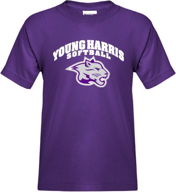 Young Harris Youth T Shirt Softball - ONLINE ONLY