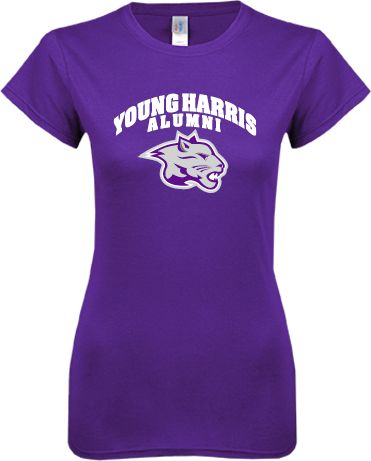 Young Harris Next Level Ladies SoftStyle Junior Fitted Tee Alumni - ONLINE ONLY