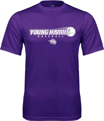 Young Harris Performance Tee Young Harris Baseball w/ Flying Ball - ONLINE ONLY