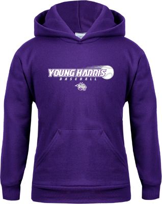 Young Harris Youth Fleece Hoodie Young Harris Baseball w/ Flying Ball - ONLINE ONLY