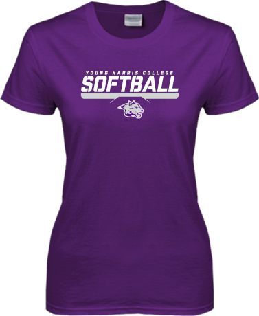 Young Harris Ladies T Shirt Young Harris College Softball - ONLINE ONLY