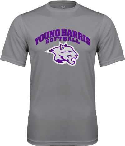 Young Harris Performance Tee Softball - ONLINE ONLY