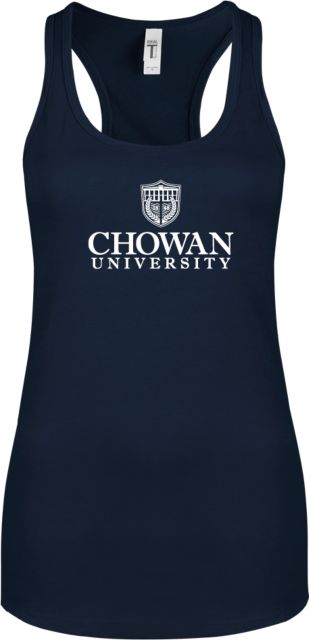 Chowan Next Level Womens Racerback Tank  Primary Mark - ONLINE ONLY