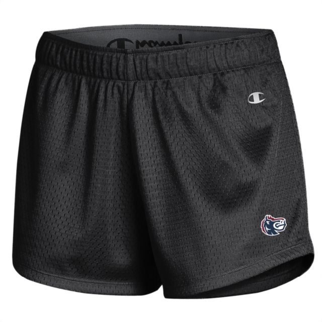 FDU Knights Champion Womens Mesh Short Fairleigh Knightro Head - ONLINE ONLY