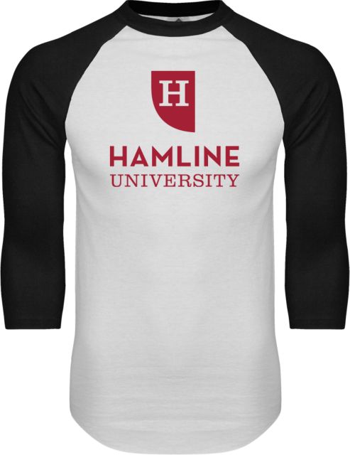 Hamline Raglan Baseball T Shirt Primary - ONLINE ONLY