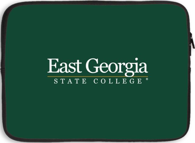 East Georgia State 15 inch Neoprene Laptop Sleeve Primary Mark - ONLINE ONLY