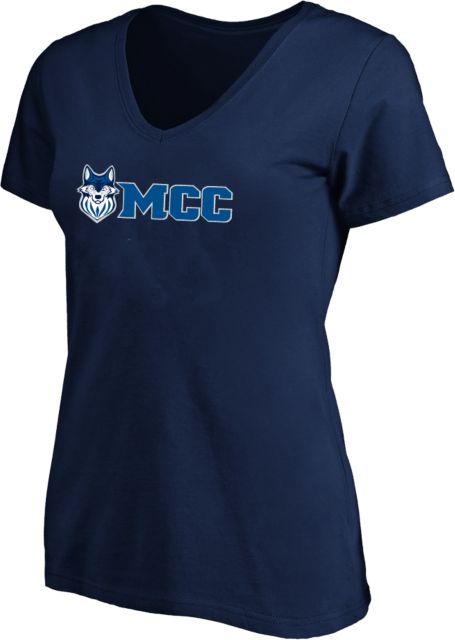 Metropolitan Longview Womens Plus V Neck T Shirt MCC Athletic Wordmark - Plus - ONLINE ONLY