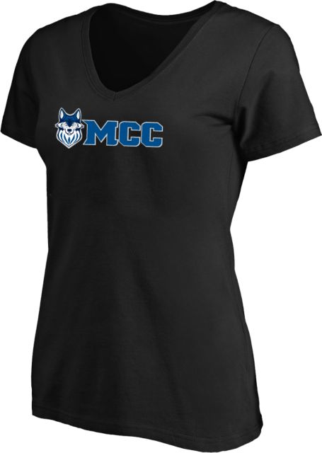 Metropolitan Longview Womens Plus V Neck T Shirt MCC Athletic Wordmark - Plus - ONLINE ONLY