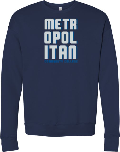 Metropolitan Longview Bella + Canvas Fleece Crew Metropolitan Community College Block Shadow - ONLINE ONLY