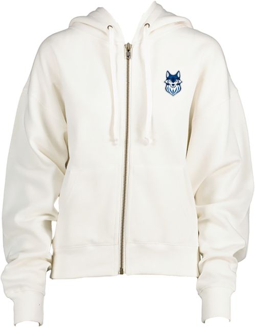 Metropolitan Longview ENZA Womens Boxy Full Zip Hood Metropolitan Community College Mascot - ONLINE ONLY