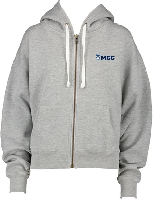 Metropolitan Longview ENZA Womens Boxy Full Zip Hood MCC Athletic Wordmark - ONLINE ONLY
