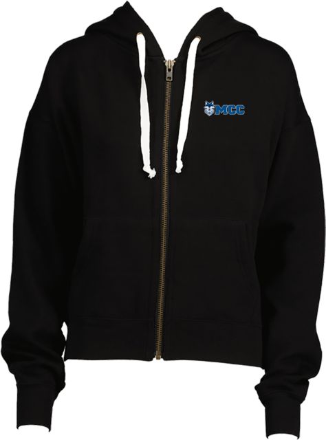 Metropolitan Longview ENZA Womens Boxy Full Zip Hood MCC Athletic Wordmark - ONLINE ONLY