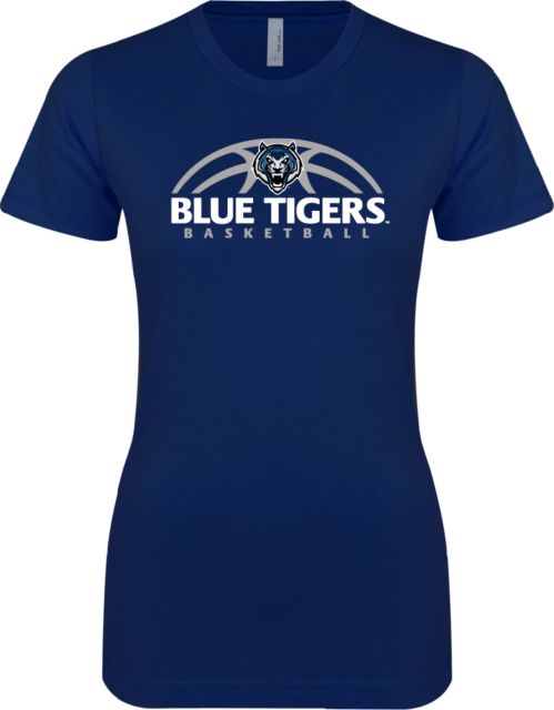 Lincoln  Next Level Ladies SoftStyle Junior Fitted Tee Tigers Basketball Half Ball - ONLINE ONLY