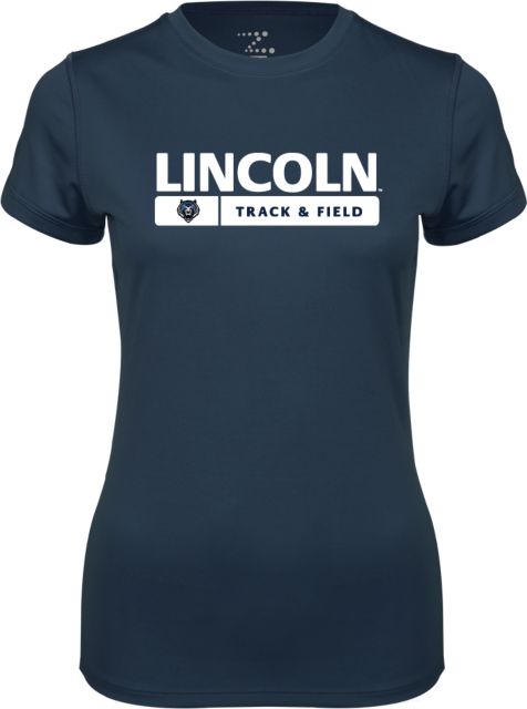 Lincoln  Ladies Syntrel Performance Tee Lincoln Track and Field Bar - ONLINE ONLY
