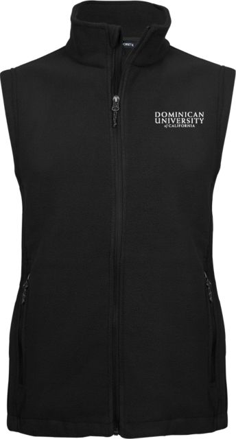 Dominican Fleece Full Zip Vest Dominican University of Califonia - Primary Word Mark - ONLINE ONLY