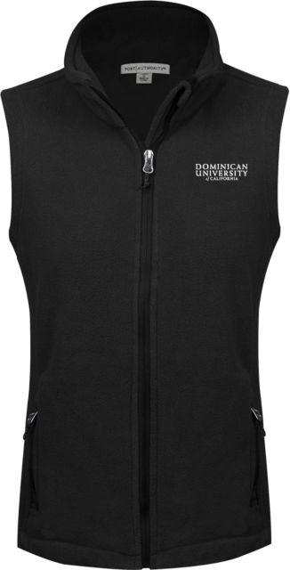 Dominican Womens Fleece Full Zip Vest Dominican University of Califonia - Primary Word Mark - ONLINE ONLY