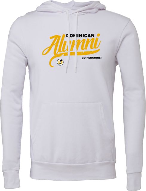 Dominican Bella + Canvas Fleece Hood Dominican Alumni Script Distressed - ONLINE ONLY