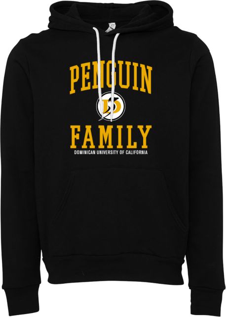Dominican Bella + Canvas Fleece Hood Dominican University of California Penguin Family - ONLINE ONLY