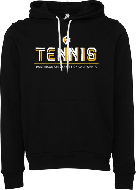 Dominican Bella + Canvas Fleece Hood Dominican University Penguins Tennis Distressed - ONLINE ONLY
