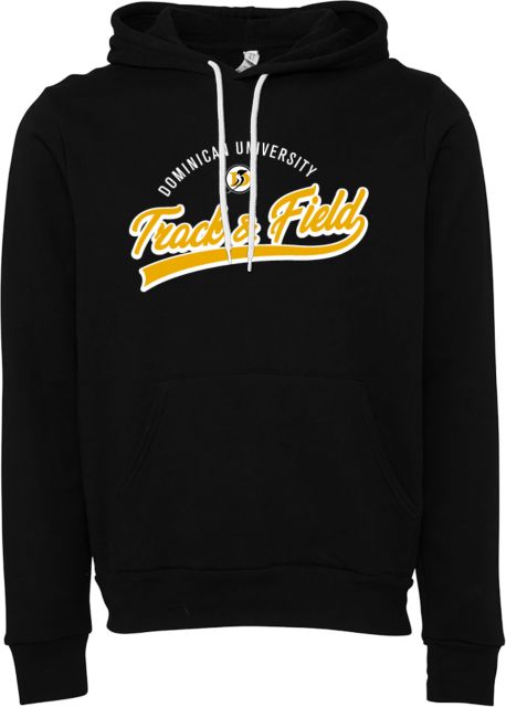 Dominican Bella + Canvas Fleece Hood Dominican University Penguins Track and Field Script - ONLINE ONLY