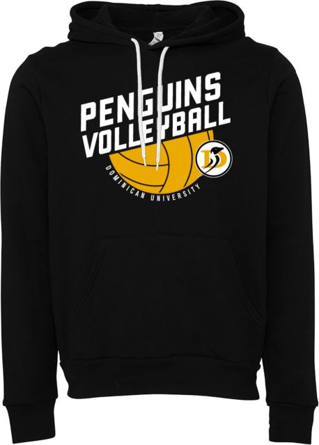 Dominican Bella + Canvas Fleece Hood Dominican University Penguins Volleyball Slanted - ONLINE ONLY