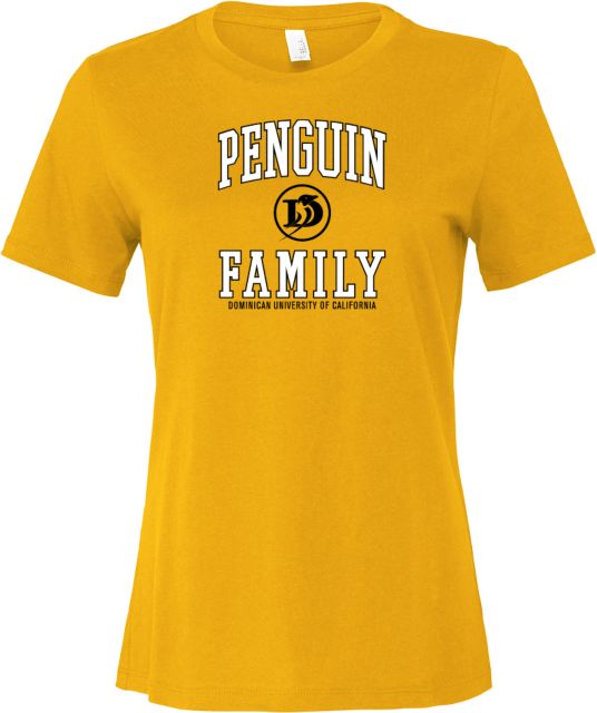 Dominican Bella + Canvas Womens Relaxed Cotton T Shirt Dominican University of California Penguin Family - ONLINE ONLY
