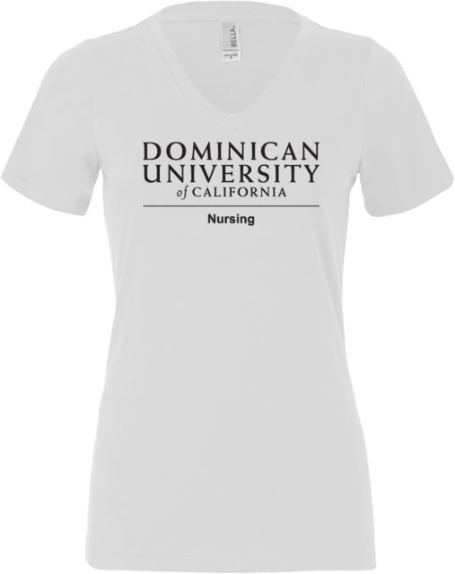 Dominican Bella + Canvas Womens V Neck Cotton T Shirt DUC Nursing - ONLINE ONLY