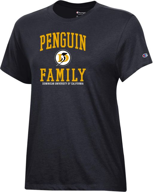 Dominican Champion Womens Core Short Sleeve Tee Dominican University of California Penguin Family - ONLINE ONLY
