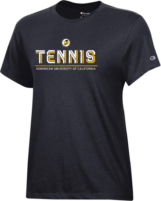 Dominican Champion Womens Core Short Sleeve Tee Dominican University Penguins Tennis Distressed - ONLINE ONLY
