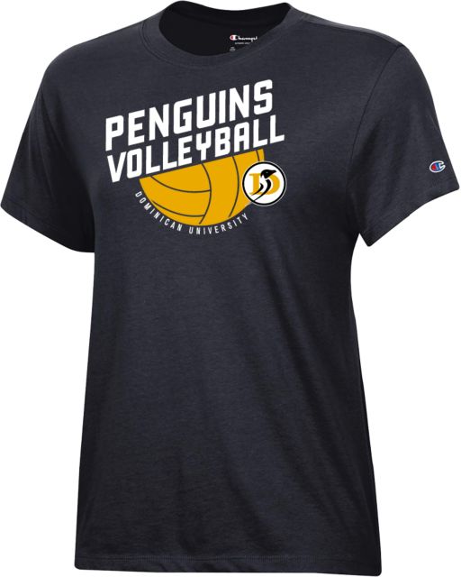 Dominican Champion Womens Core Short Sleeve Tee Dominican University Penguins Volleyball Slanted - ONLINE ONLY