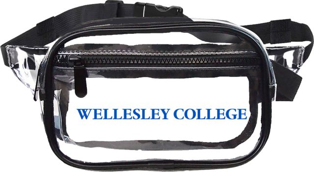 Wellesley Clear Fanny Pack Wellesley College Wordmark - ONLINE ONLY