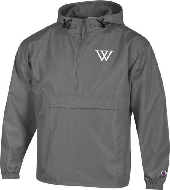 Wellesley Champion Packable Jacket Wellesley College Monogram W ONLINE ONLY