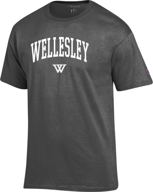 Wellesley Champion Granite T Shirt Wellesley Arched - ONLINE ONLY