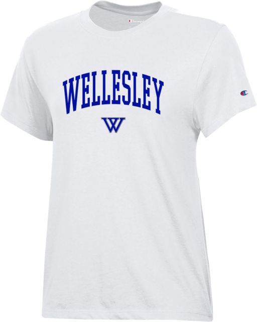 Wellesley Champion Womens  Core Short Sleeve Tee Wellesley Arched - ONLINE ONLY