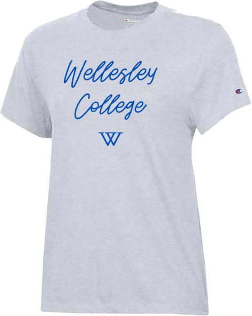 Wellesley Champion WomensCore Short Sleeve Tee Wellesley College Script - ONLINE ONLY