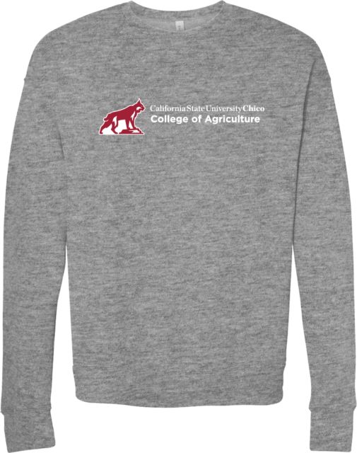 Chico Bella + Canvas Fleece Crew Chico State - College of Agriculture - ONLINE ONLY