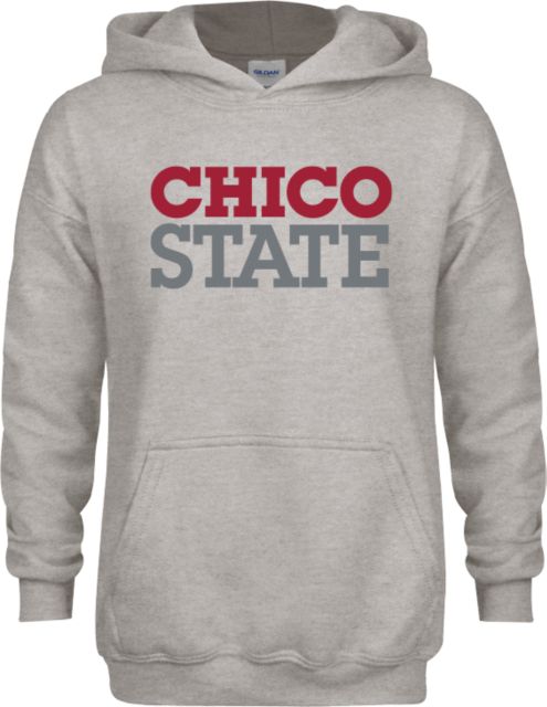 Chico State Youth Fleece Hood Chico State Stacked - ONLINE ONLY