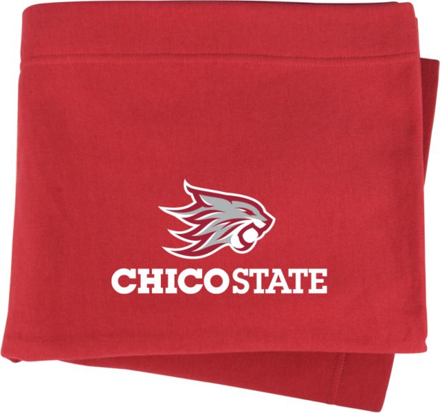 Chico State Sweatshirt Blanket Chico State Primary Mark - ONLINE ONLY