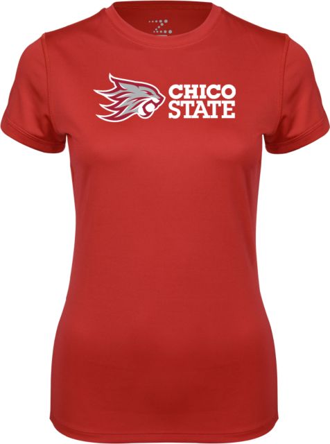 Chico State Ladies Syntrel Performance Tee Chico State Horizontal Mark - ONLINE ONLY