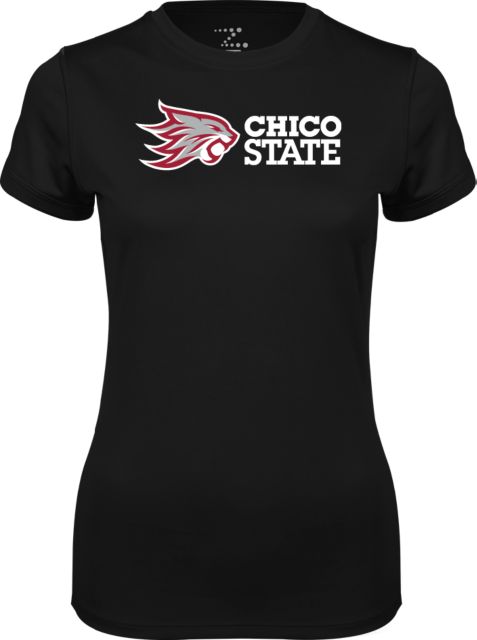 Chico State Ladies Syntrel Performance Tee Chico State Horizontal Mark - ONLINE ONLY