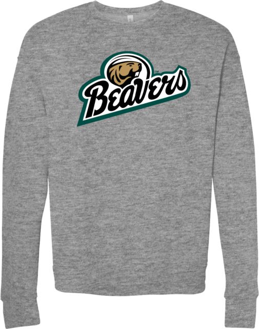 Bemidji State Bella + Canvas Fleece Crew BSU Beavers Script - ONLINE ONLY