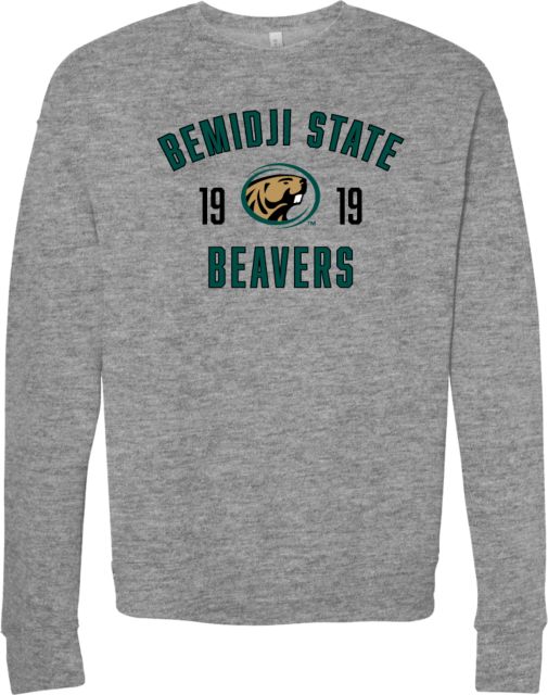 Bemidji State Bella + Canvas Fleece Crew Bemidji State Beavers Estd. 1919 - ONLINE ONLY