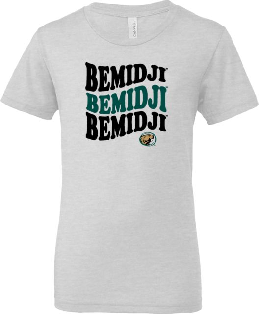 Bemidji State Bella + Canvas Youth Jersey T Shirt Bemidji Repeating - ONLINE ONLY
