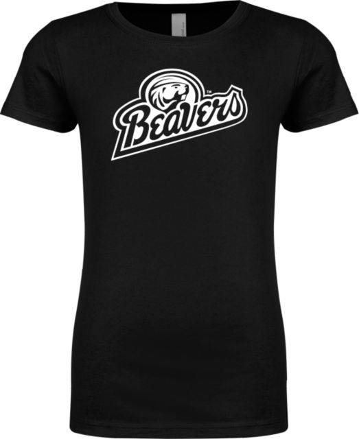 Bemidji State Next Level Girls Fashion Fit T Shirt BSU Beavers Script - ONLINE ONLY