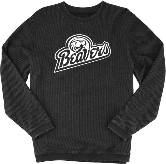 Bemidji State Boxercraft Womens Corded Crew BSU Beavers Script - ONLINE ONLY