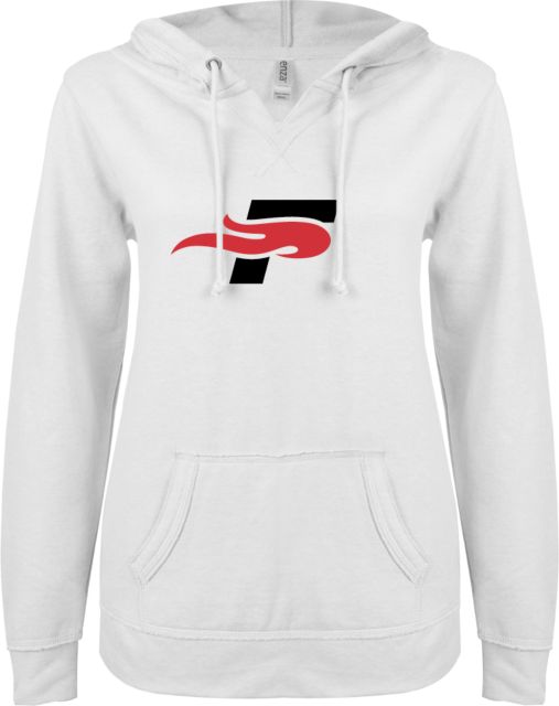 Southeastern ENZA Ladies V Notch Raw Edge Fleece Hoodie F - ONLINE ONLY