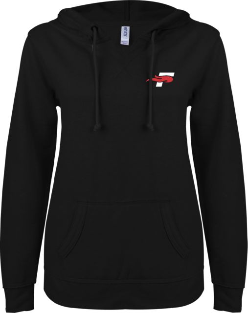 Southeastern ENZA Ladies V Notch Raw Edge Fleece Hoodie F - ONLINE ONLY